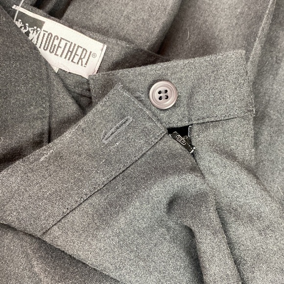 Together Charcoal Gray “Poet Core” Pleated Skirt- Size 6 - Picture 5 of 9